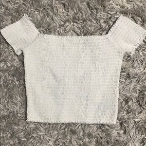 Garage off the shoulder top